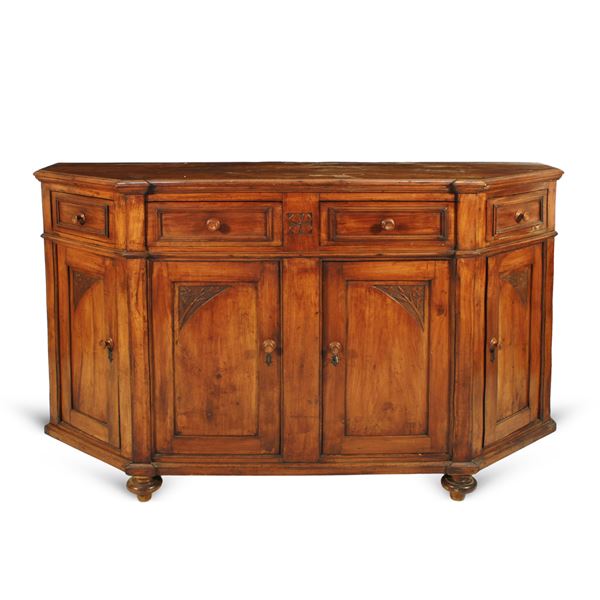 Credenza scantonata in ciliegio