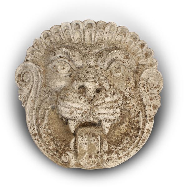 Mascherone in agglomerato di pietra