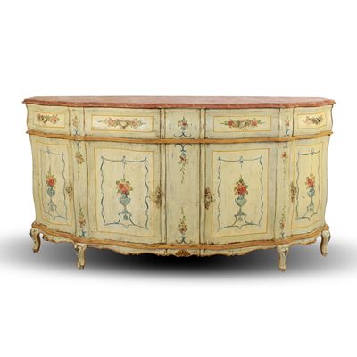Credenza Scantonata in Legno Laccato