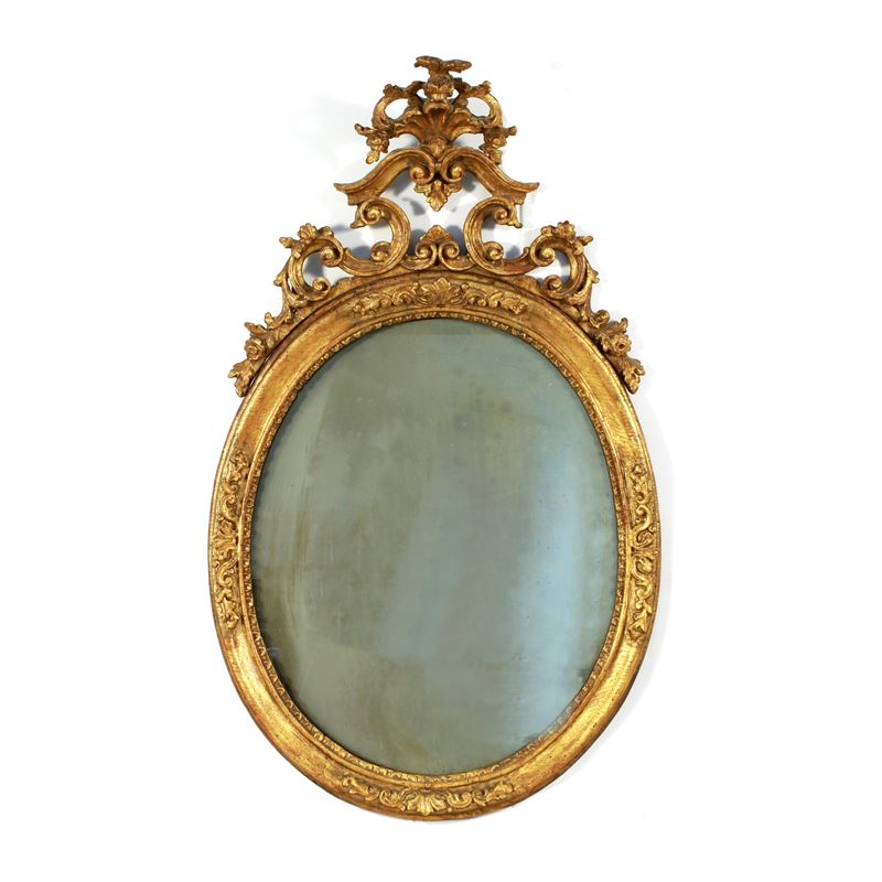 Specchiera in legno dorato  (Italia, XVIII - XIX sec.)  - Asta Dimore Venete - San Luca Casa d'Aste