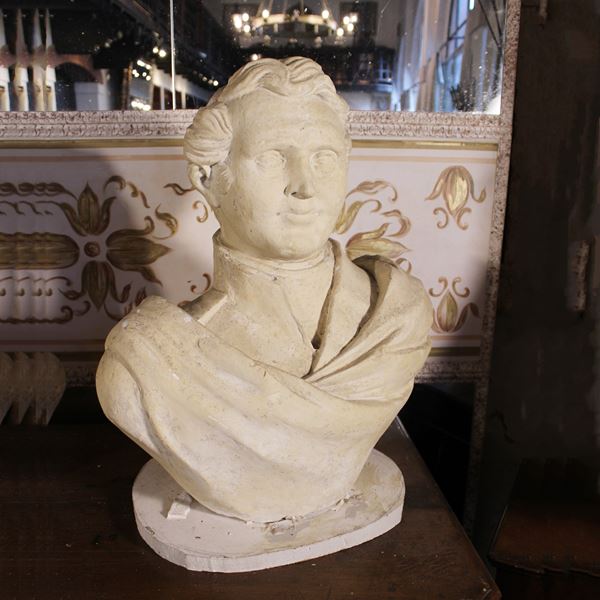 Busto ritratto in gesso
