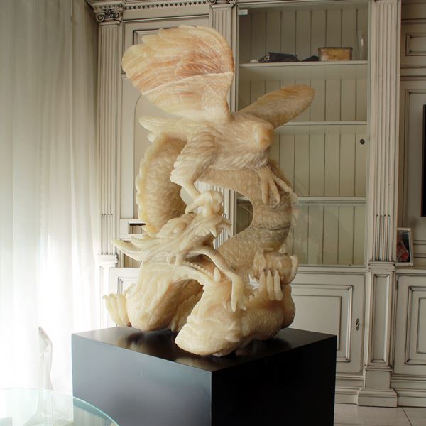 Grande scultura in onice