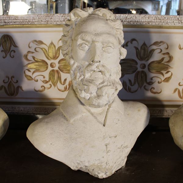 Busto ritratto in gesso