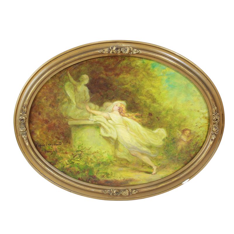 Pittore francese  (XIX-XX sec.)  - Asta Dimore Venete - San Luca Casa d'Aste