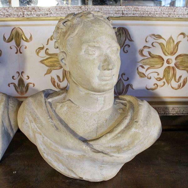 Busto ritratto in gesso