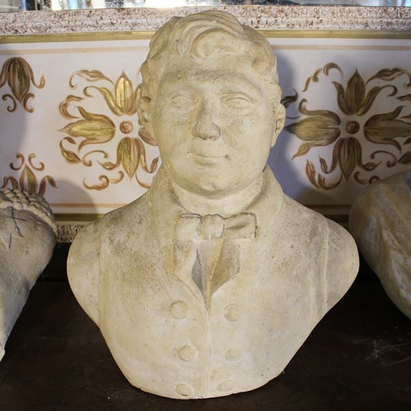 Busto ritratto in gesso