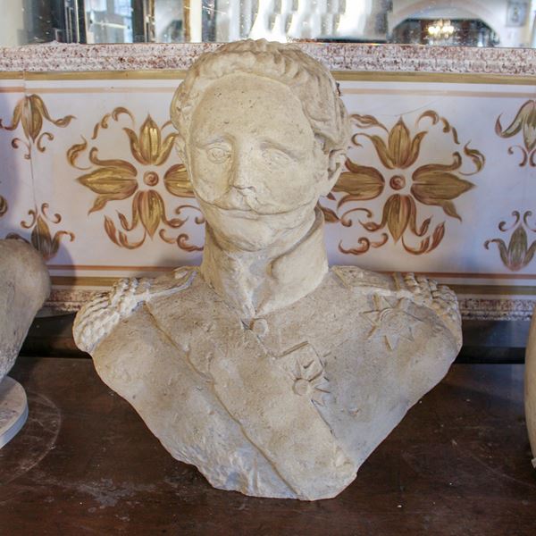 Busto ritratto in gesso