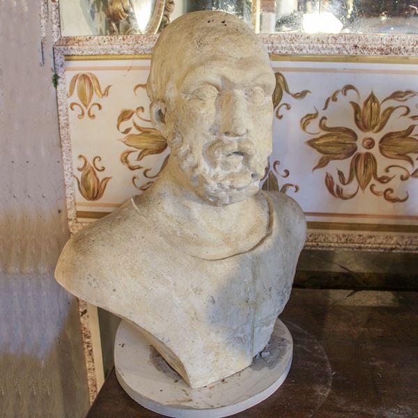 Busto ritratto in gesso