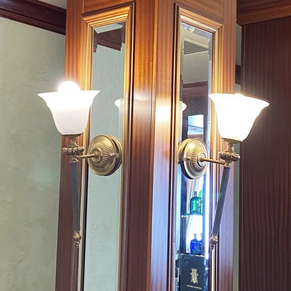 Coppia di appliques in bronzo