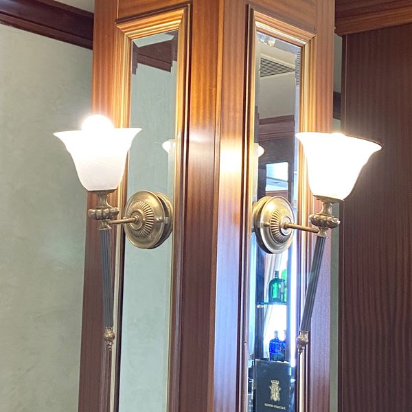 Coppia di appliques in bronzo