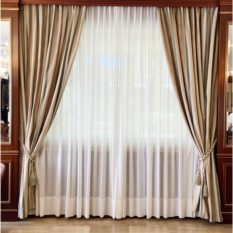 Tendaggio completo  (Italia, XX sec.)  - Asta Gli Arredi del Grand Hotel Bristol sul Lago Maggiore - San Luca Casa d'Aste