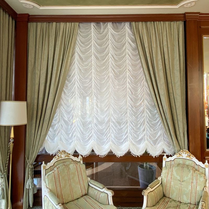 Tendaggio completo  (Italia, XX sec.)  - Asta Gli Arredi del Grand Hotel Bristol sul Lago Maggiore - San Luca Casa d'Aste