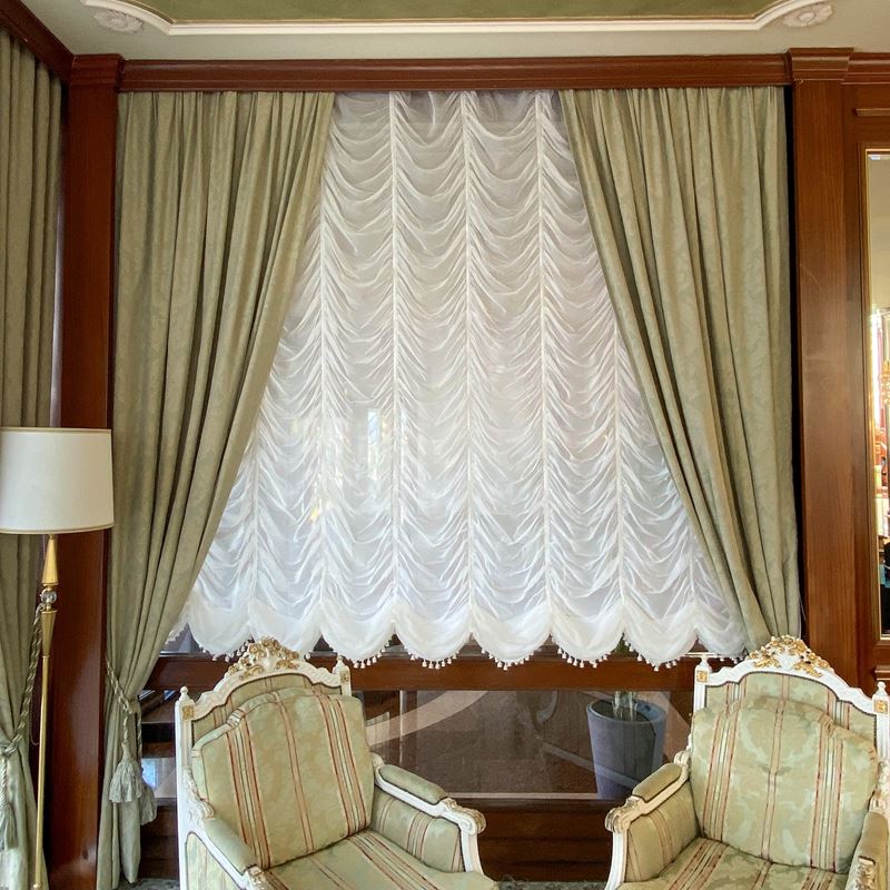 Tendaggio completo  (Italia, XX sec.)  - Asta Gli Arredi del Grand Hotel Bristol sul Lago Maggiore - San Luca Casa d'Aste