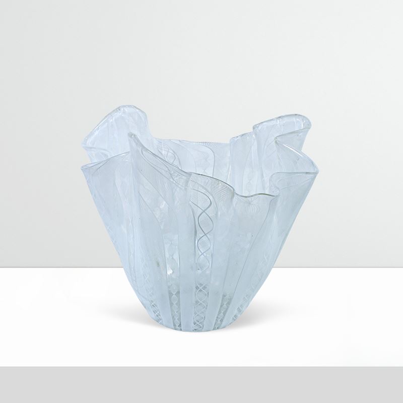 Fulvio Bianconi prod. Venini  (Murano, XX sec.)  - Asta Il gusto del Novecento: design, vetri e arti decorative - San Luca Casa d'Aste