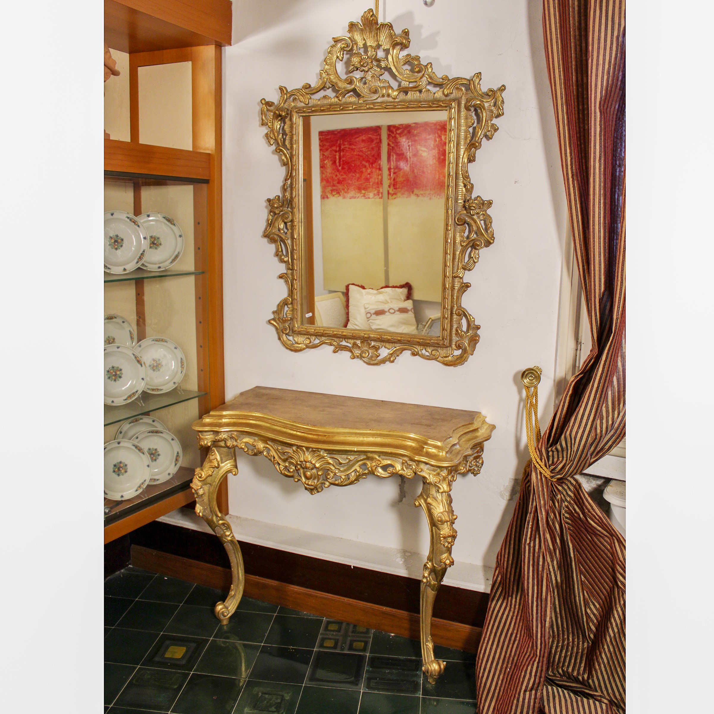 ♦ Specchiera in Legno Dorato