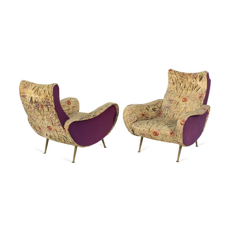 Manifattura italiana (2)  (Italia, anni 50)  - Asta Il gusto del Novecento: design, vetri e arti decorative - San Luca Casa d'Aste