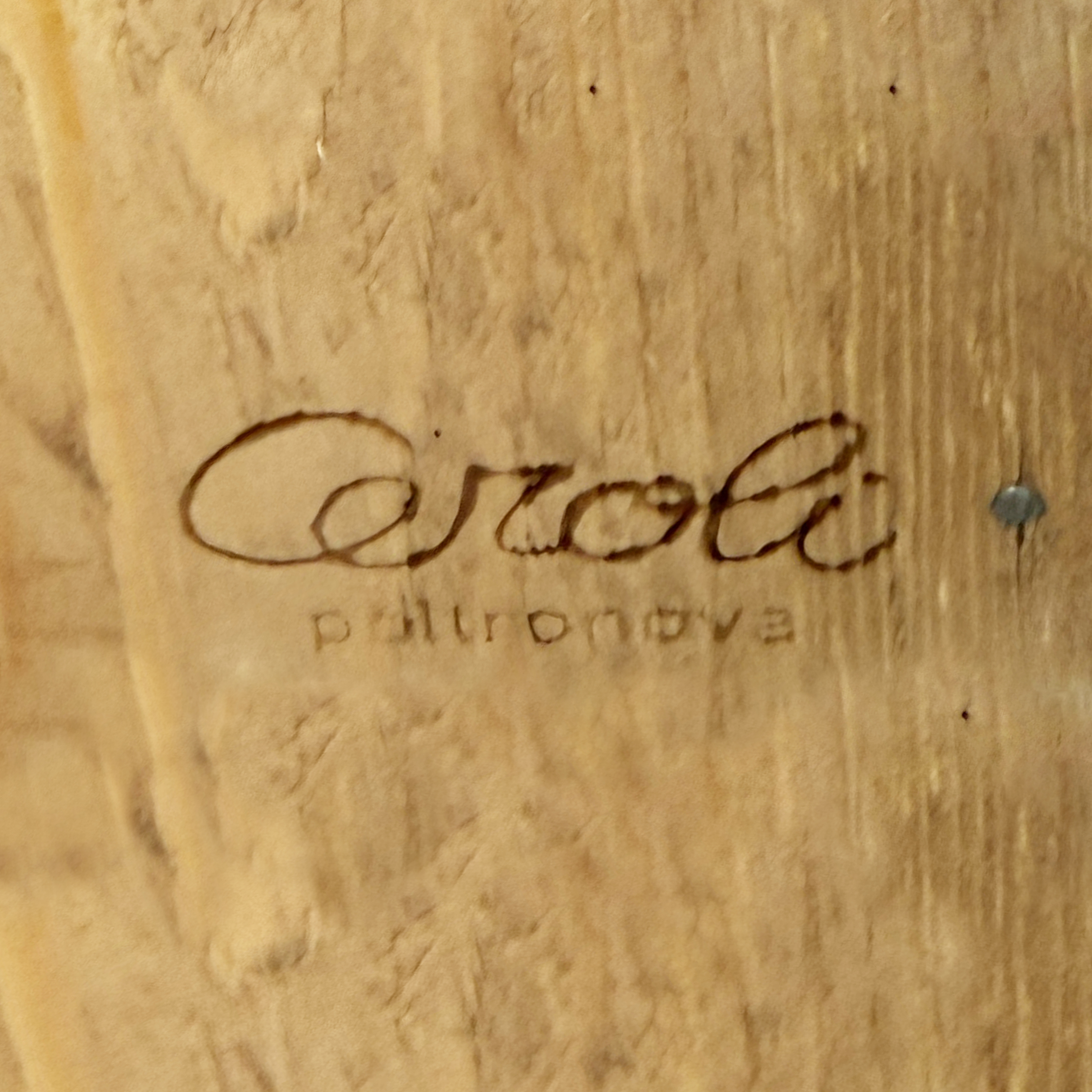 Mario Ceroli, Coppia di sedie, produzione Poltronova