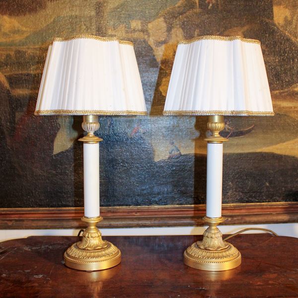 Coppia di lampade da tavolo