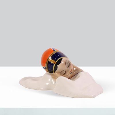 Alessandro Mola, Figura Femminile in Ceramica Policroma