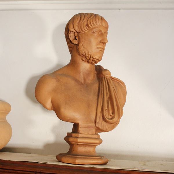 Busto ritratto in terracotta