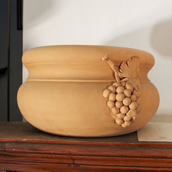 Vaso circolare in terracotta