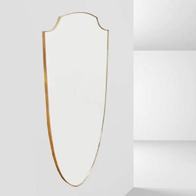 Gio Ponti, Specchio da parete in ottone e vetro specchiato