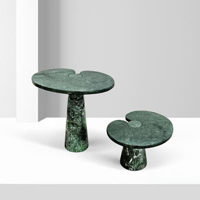 Angelo Mangiarotti, Tavolini serie Eros in marmo verde