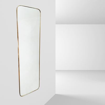 Gio Ponti, Specchio da parete in ottone e vetro specchiato