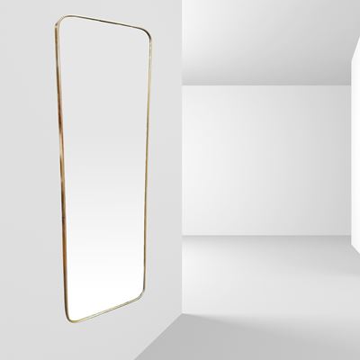 Gio Ponti, Specchio da parete in ottone e vetro specchiato