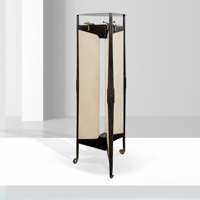 Ico Parisi, Appendiabiti in legno, vetro e ottone, anni '50