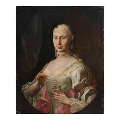 Lorenzo Tiepolo, Ritratto di gentildonna, olio su tela