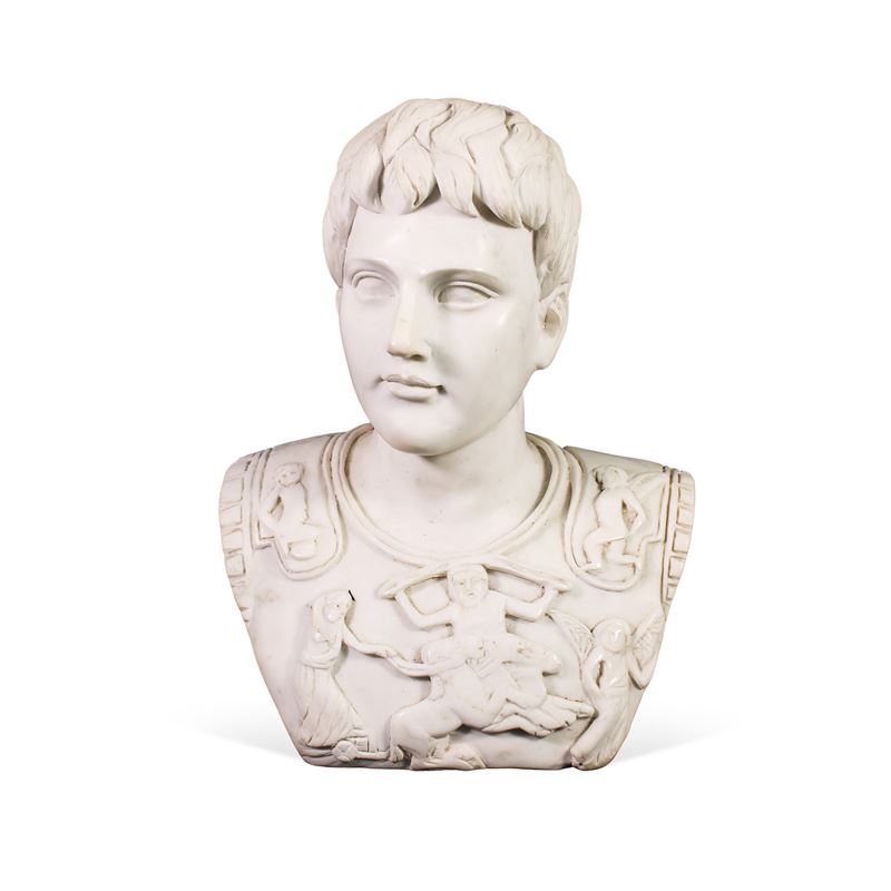 Busto dell'imperatore Augusto  (Italia, XVIII-XIX sec.)  - Asta DIPINTI ANTICHI e ANTIQUARIATO - San Luca Casa d'Aste