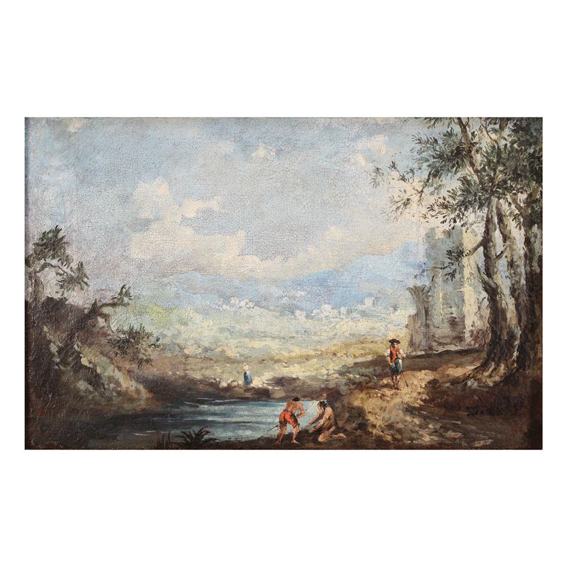 Pittore italiano  (XVIII-XIX Sec.)  - Asta DIPINTI ANTICHI e ANTIQUARIATO - San Luca Casa d'Aste