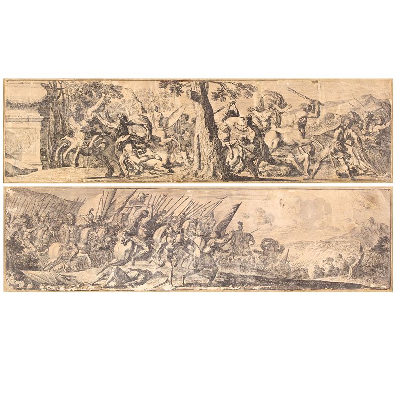 Coppia di incisioni a bulino  (Italia, XVIII Sec.)  - Asta DIPINTI ANTICHI e ANTIQUARIATO - San Luca Casa d'Aste