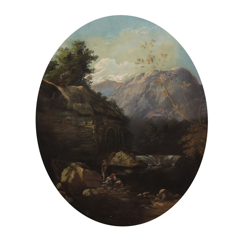 Pittore italiano  (XIX Sec.)  - Asta DIPINTI ANTICHI e ANTIQUARIATO - San Luca Casa d'Aste