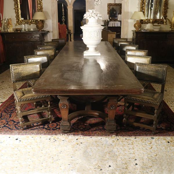 Tavolo fratino in noce