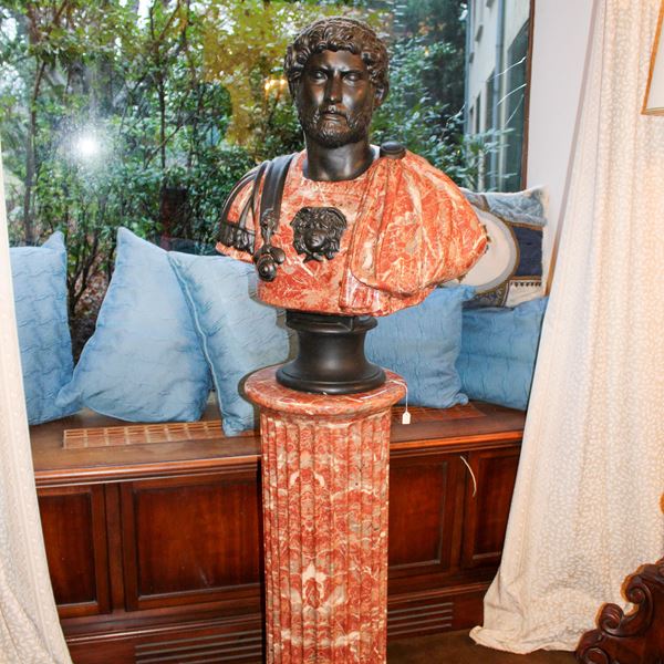 Busto ritratto in ceramica