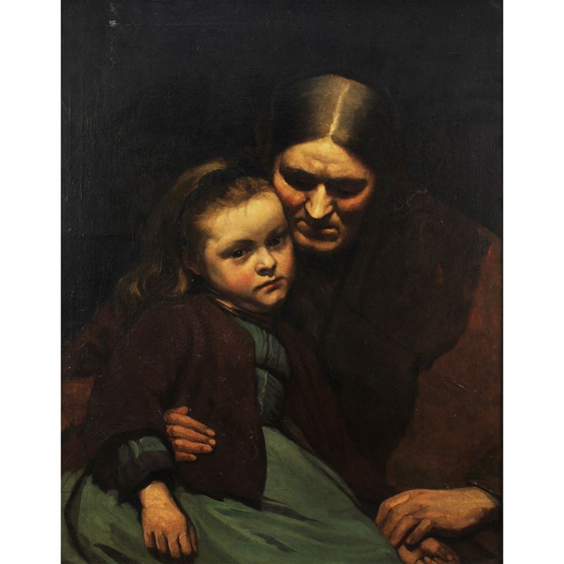 Pittore italiano  (XIX Sec.)  - Asta DIPINTI ANTICHI e ANTIQUARIATO - San Luca Casa d'Aste