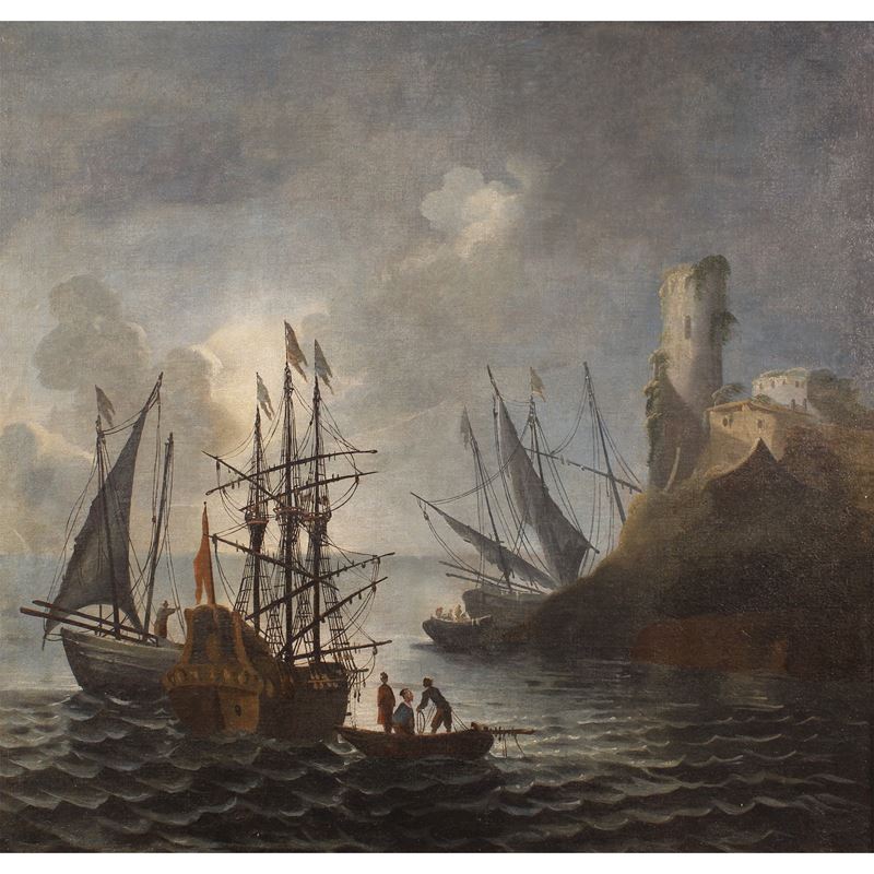 Joseph Vernet, scuola di  (Avignone 1714 - Parigi 1789)  - Asta DIPINTI ANTICHI e ANTIQUARIATO - San Luca Casa d'Aste