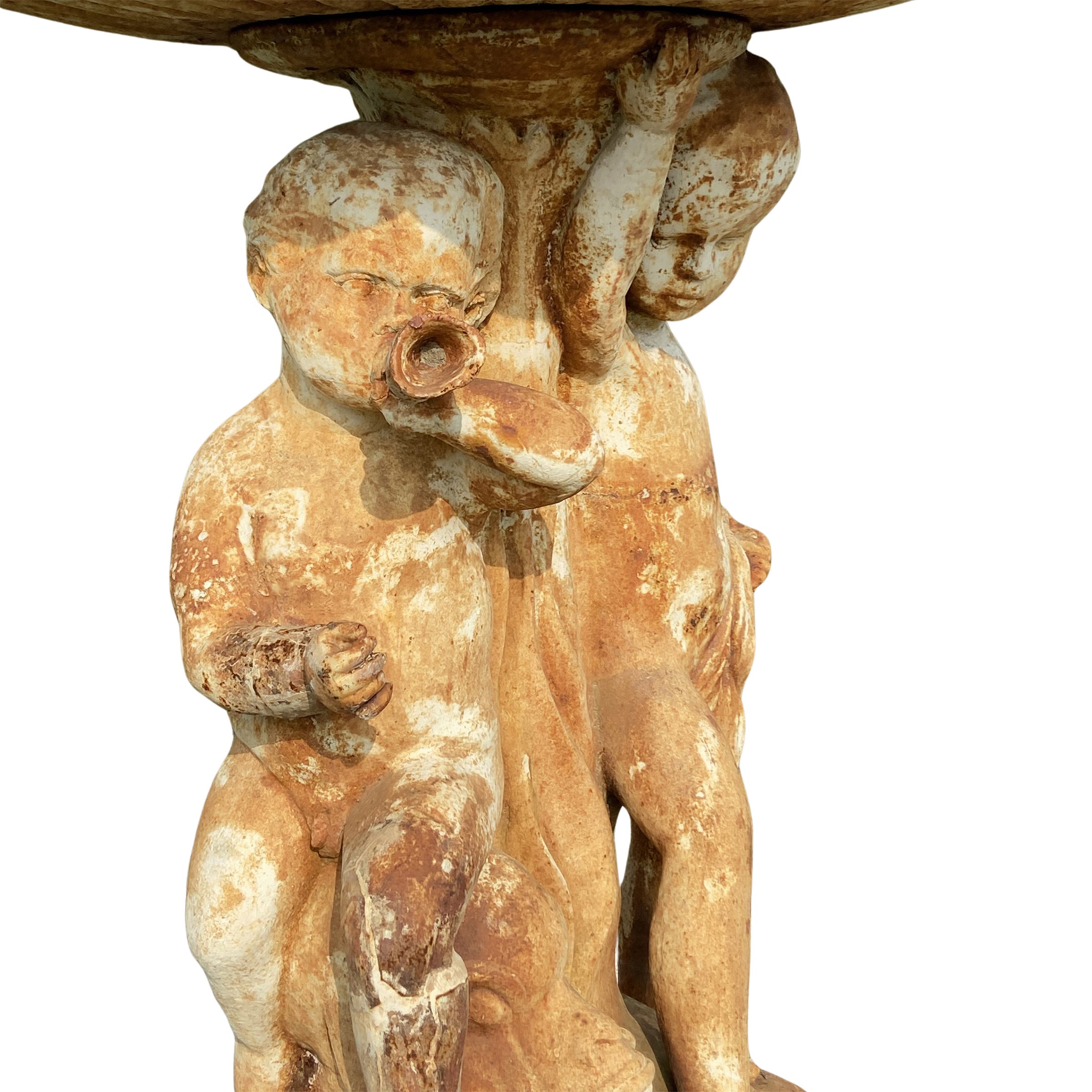 Fontana da centro in ghisa, XX Sec., 240x125 cm