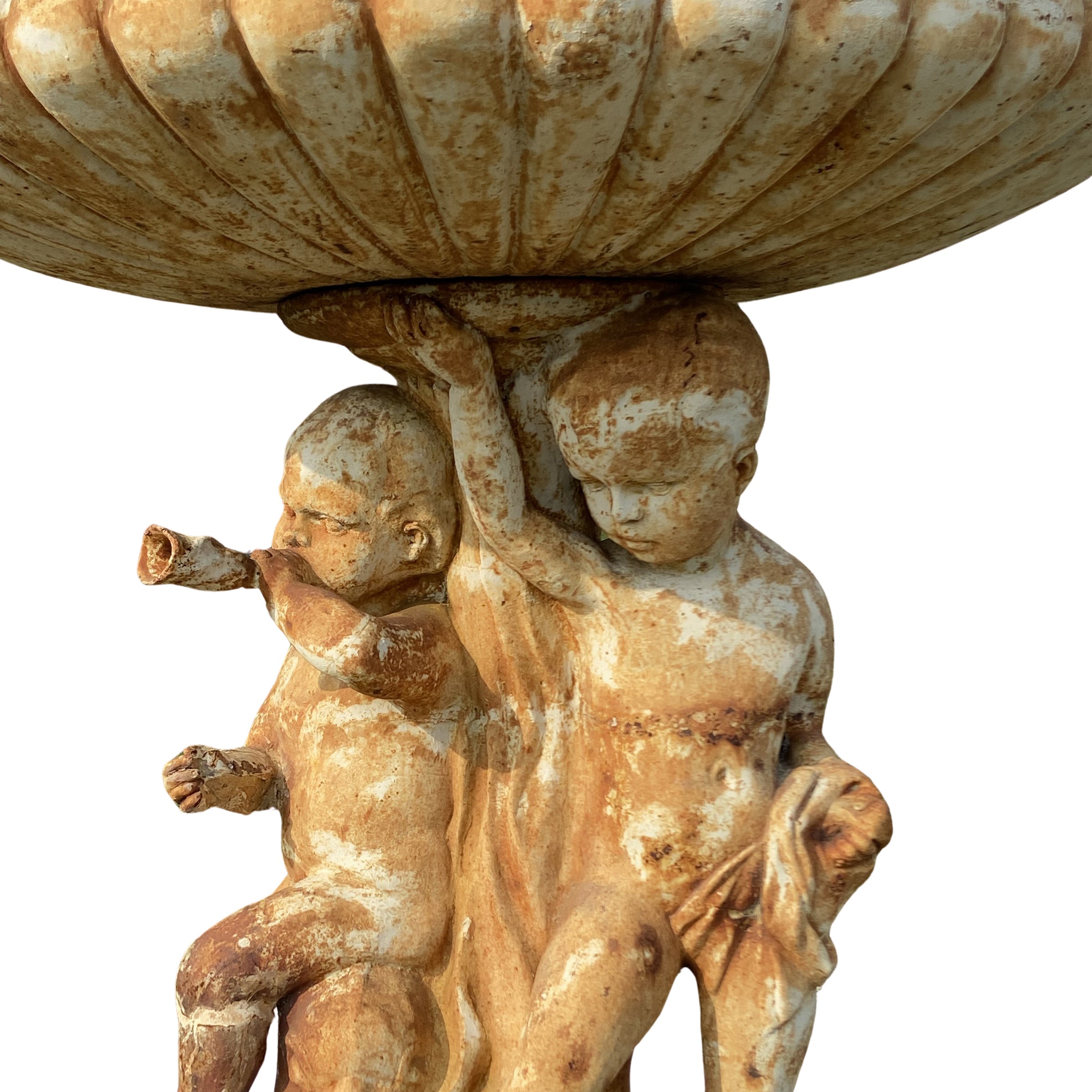 Fontana da centro in ghisa, XX Sec., 240x125 cm