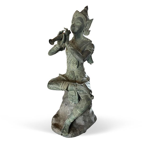Scultura Thai in bronzo