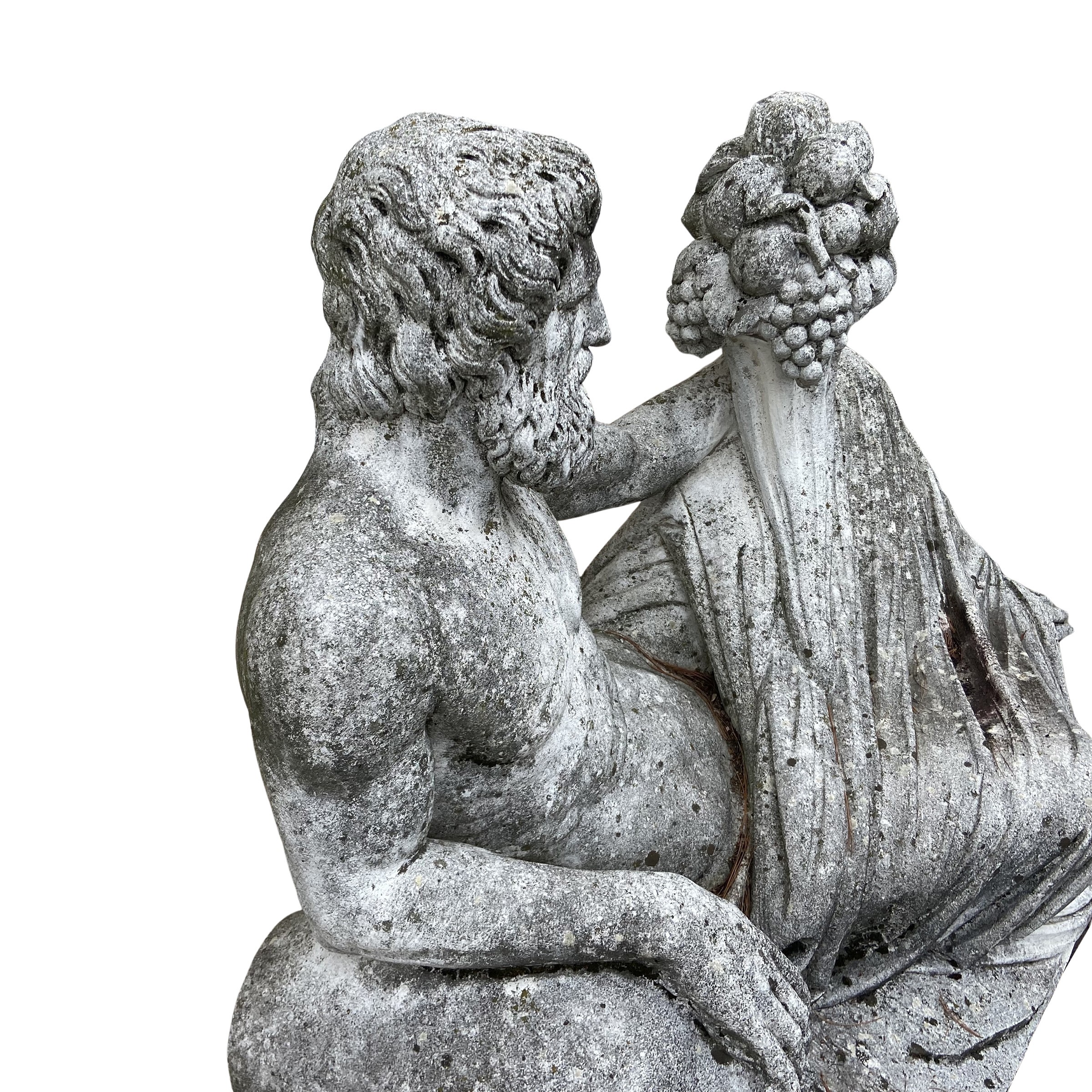 Scultura in pietra, raffigurante il Dio Tevere, XX Sec.
