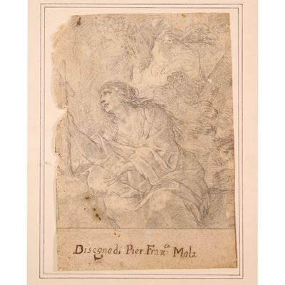 Pier Francesco Mola, Studio per figura femminile, grafite su carta