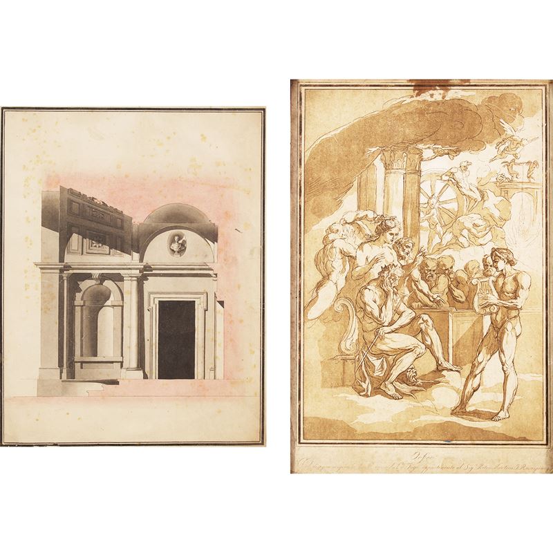 Artisti italiani (2)  (XVIII-XIX sec.)  - Asta DIPINTI ANTICHI e ANTIQUARIATO - San Luca Casa d'Aste