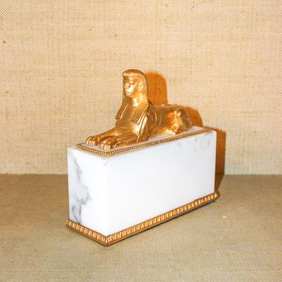 Fermalibri in Marmo e Bronzo Dorato