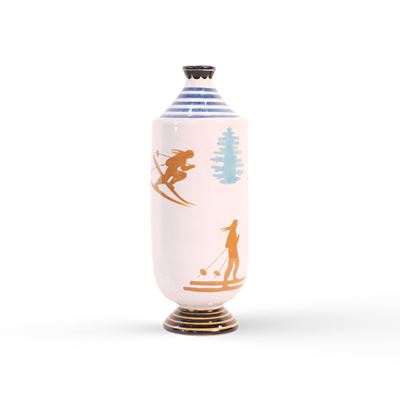 Manifattura italiana, Bottiglia da liquore Luxardo Zara in ceramica, Faenza anni '30