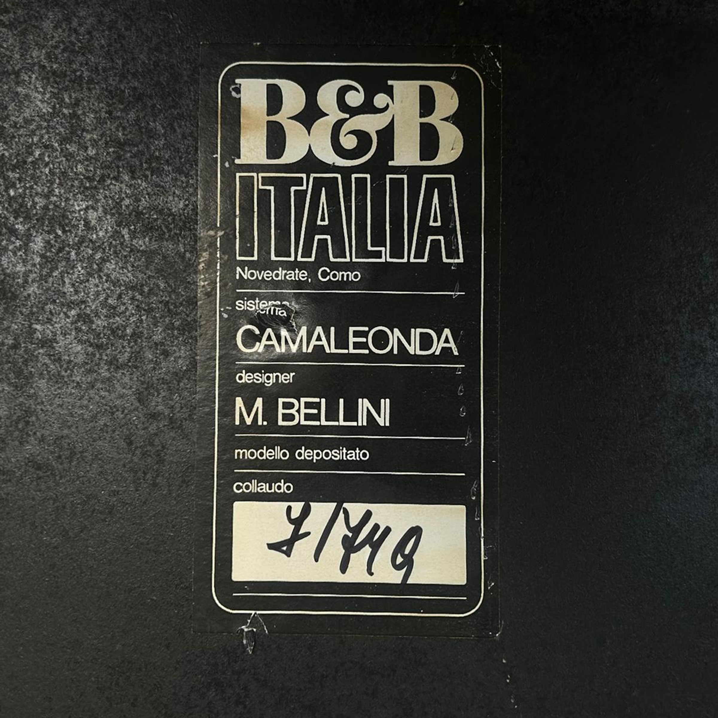 Mario Bellini, Prod. B&b Italia