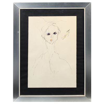 Ernesto Treccani, Tecnica mista su carta, Milano (1920–2009)