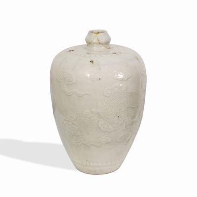 Cina, Grande vaso meiping cinese (famiglia Ming, XVI secolo)